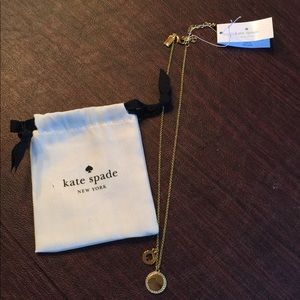 NWT Kate Spade Gold Pave Charm Pendant